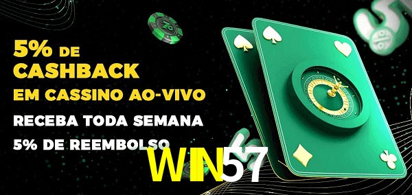 Promoções do cassino ao Vivo WIN57